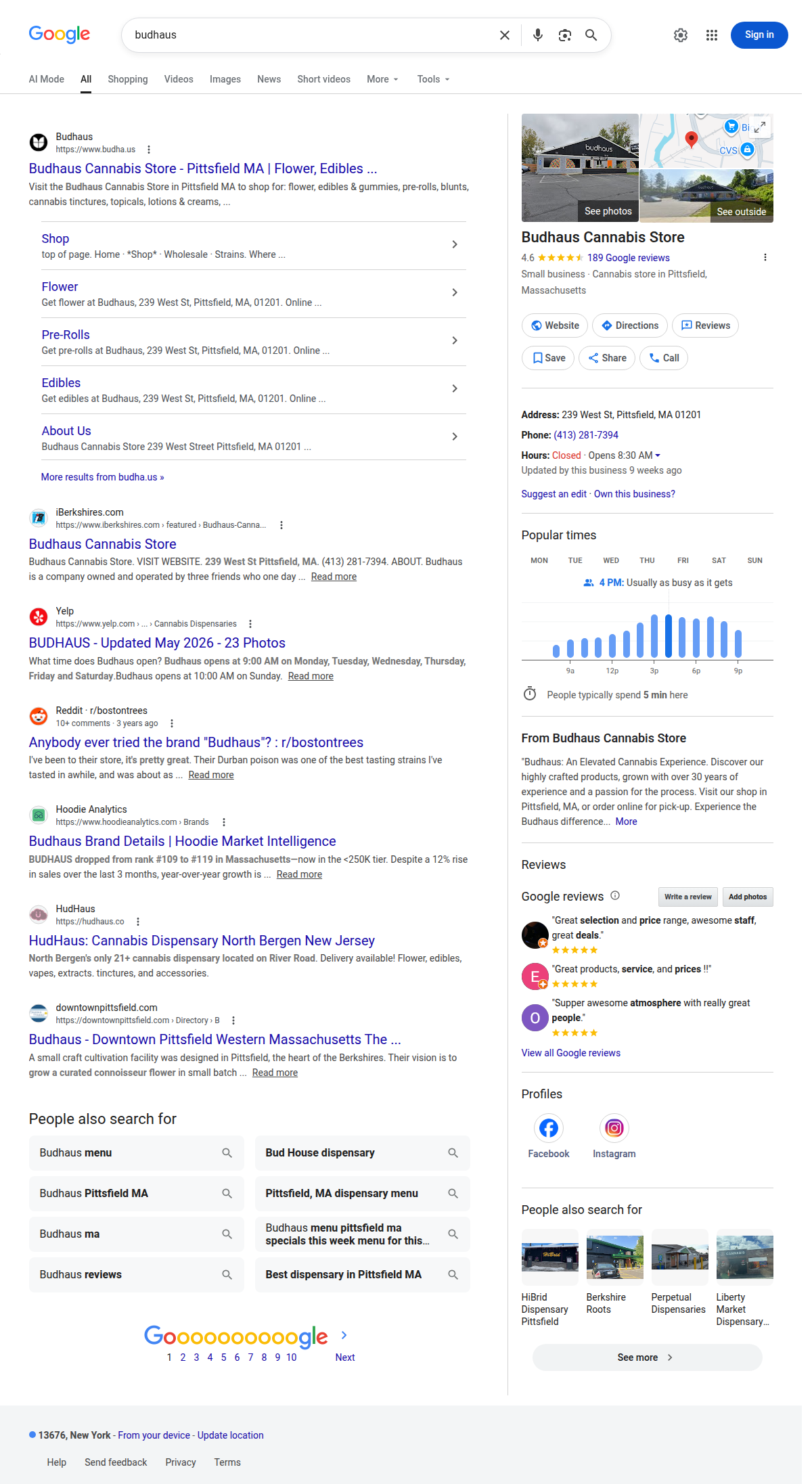 Google search results for budhaus in Potsdam
